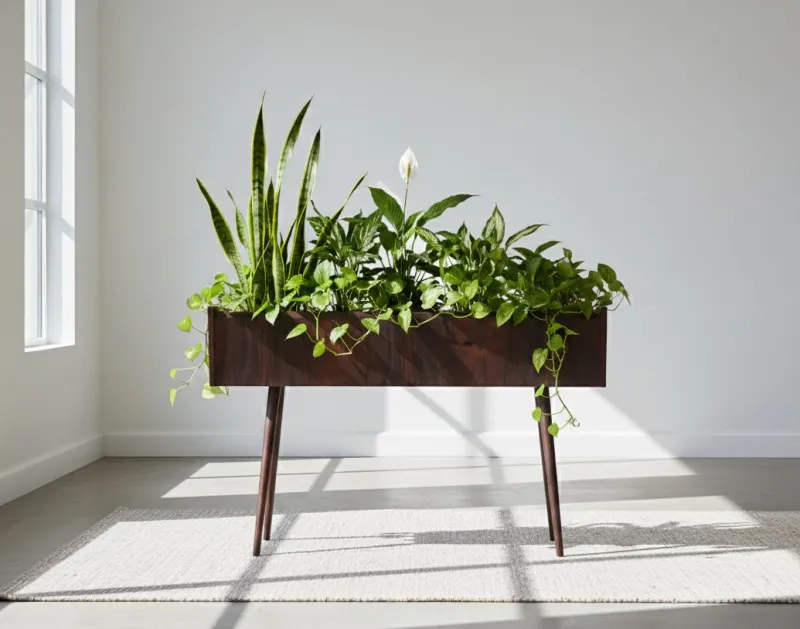 Pamono Danish Rosewood Planter Box, 1960s> Planters And Jardiniere