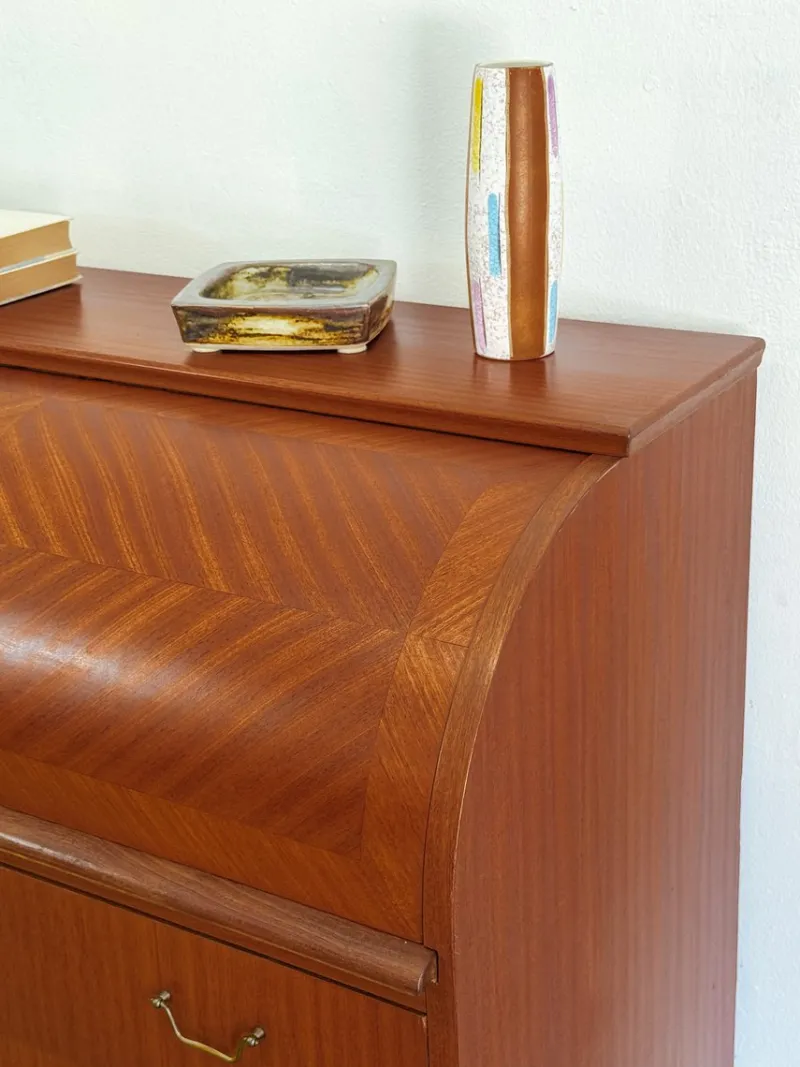Pamono Danish Round Desk, 1950s> Secretaires