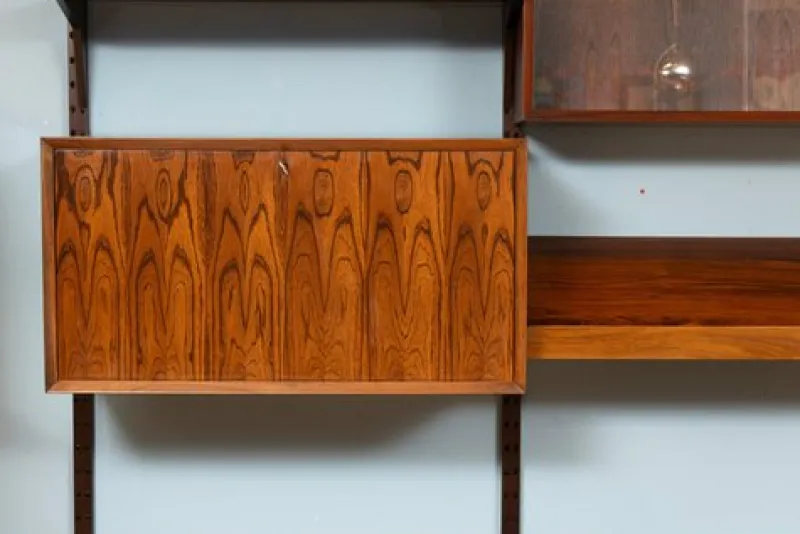 Pamono Danish Royal System Two-Bay Wall System in Rosewood by Poul Cadovius> Shelves & Wall Units