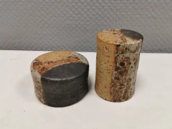 New Pamono Danish Salt and Pepper Shaker Set in Ceramic by Tue Poulsen, 1960s, Set of 2