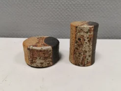 New Pamono Danish Salt and Pepper Shaker Set in Ceramic by Tue Poulsen, 1960s, Set of 2
