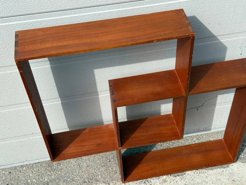 Pamono Danish Sculptural Teak Shelf, 1968> Shelves & Wall Units