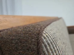 Outlet Pamono Danish 3-Seater Sofa in Wool and Carved Oak, 1950s