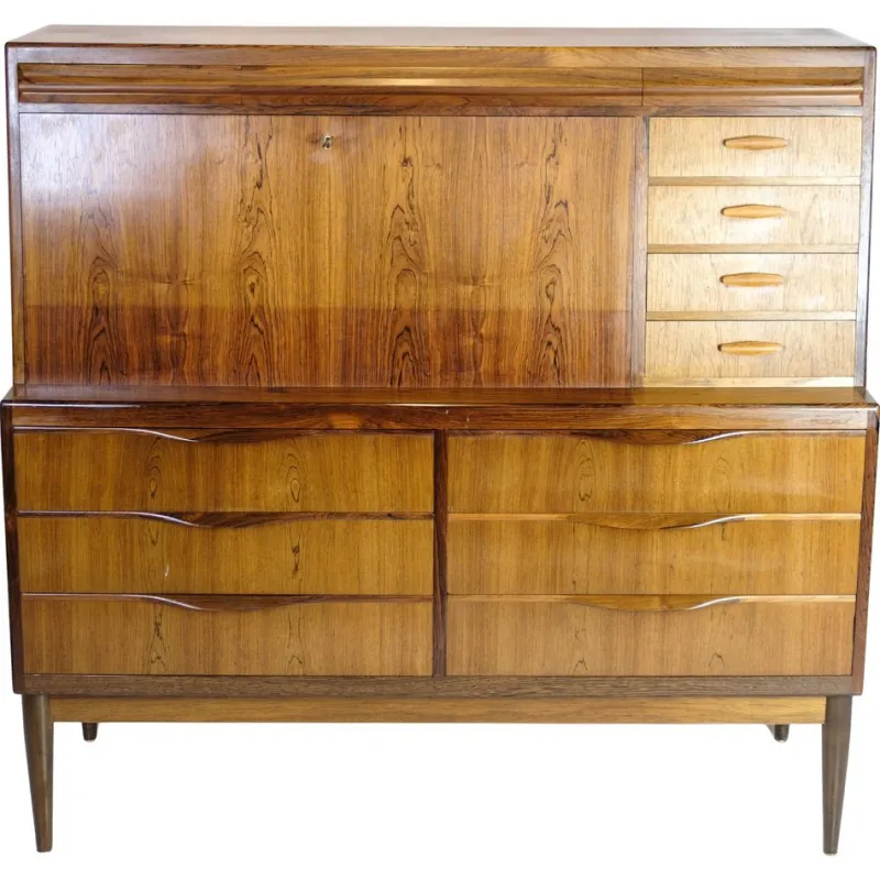 Pamono Danish Secretary in Rosewood by Erling Torvits, 1960s> Secretaires