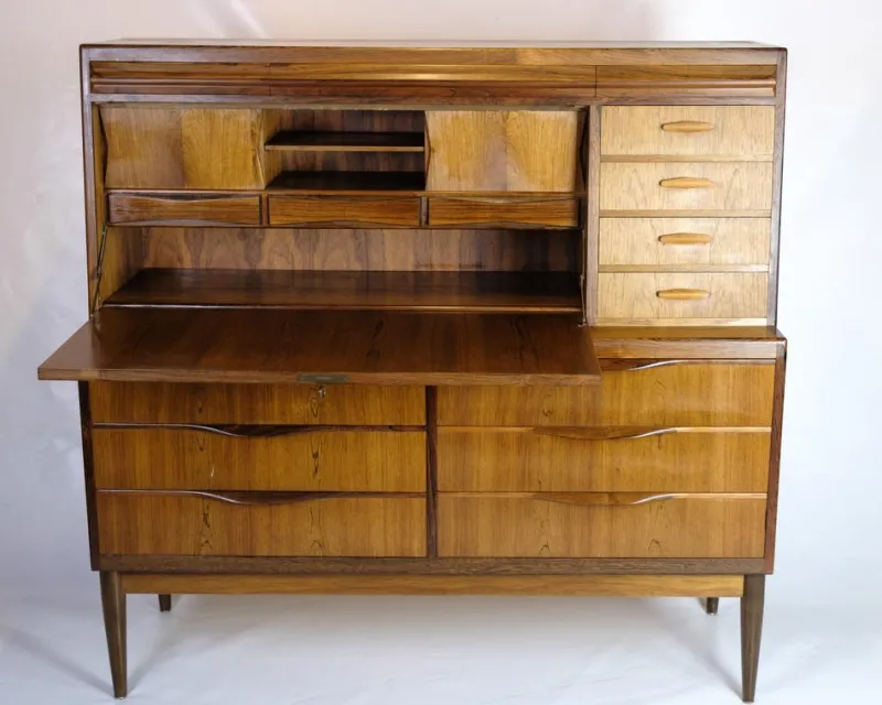 Pamono Danish Secretary in Rosewood by Erling Torvits, 1960s> Secretaires