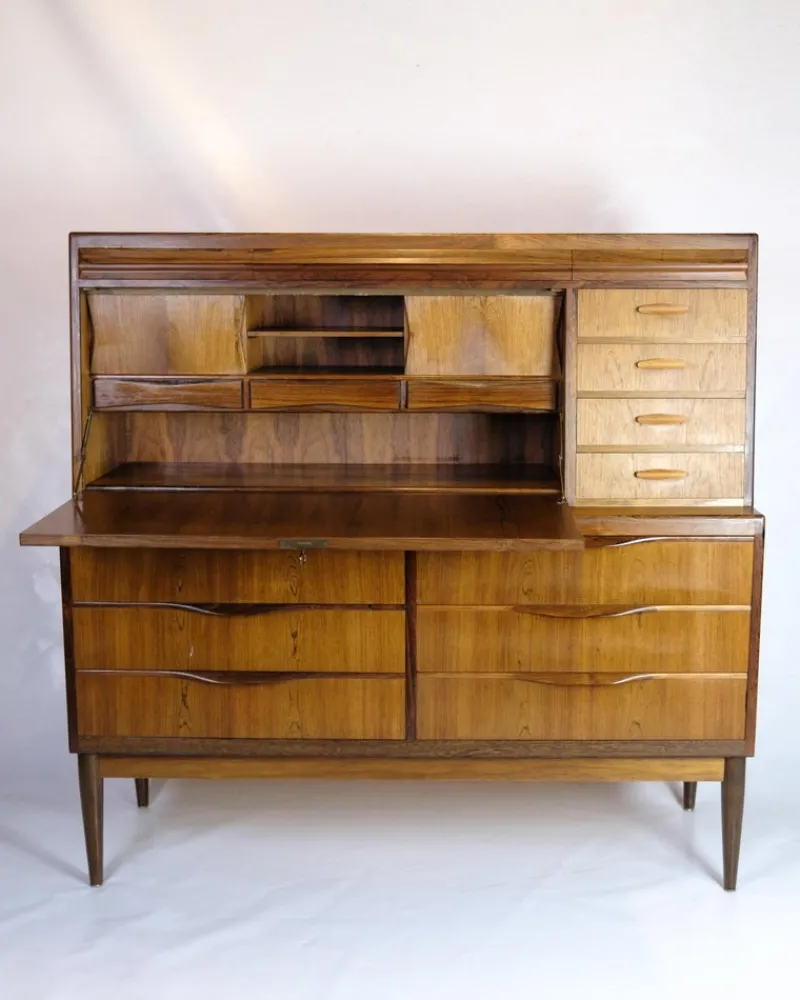 Pamono Danish Secretary in Rosewood by Erling Torvits, 1960s> Secretaires