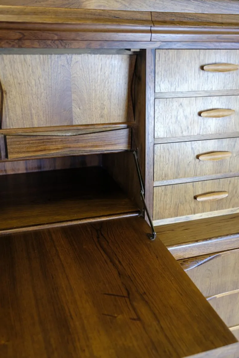 Pamono Danish Secretary in Rosewood by Erling Torvits, 1960s> Secretaires