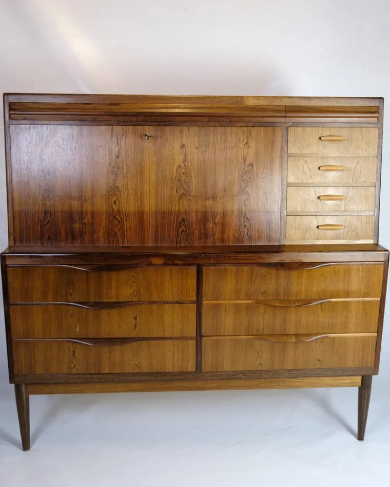 Pamono Danish Secretary in Rosewood by Erling Torvits, 1960s> Secretaires