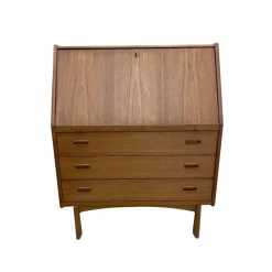 Pamono Danish Secretary in Teak by Bernhard Pedersen & Søn> Secretaires