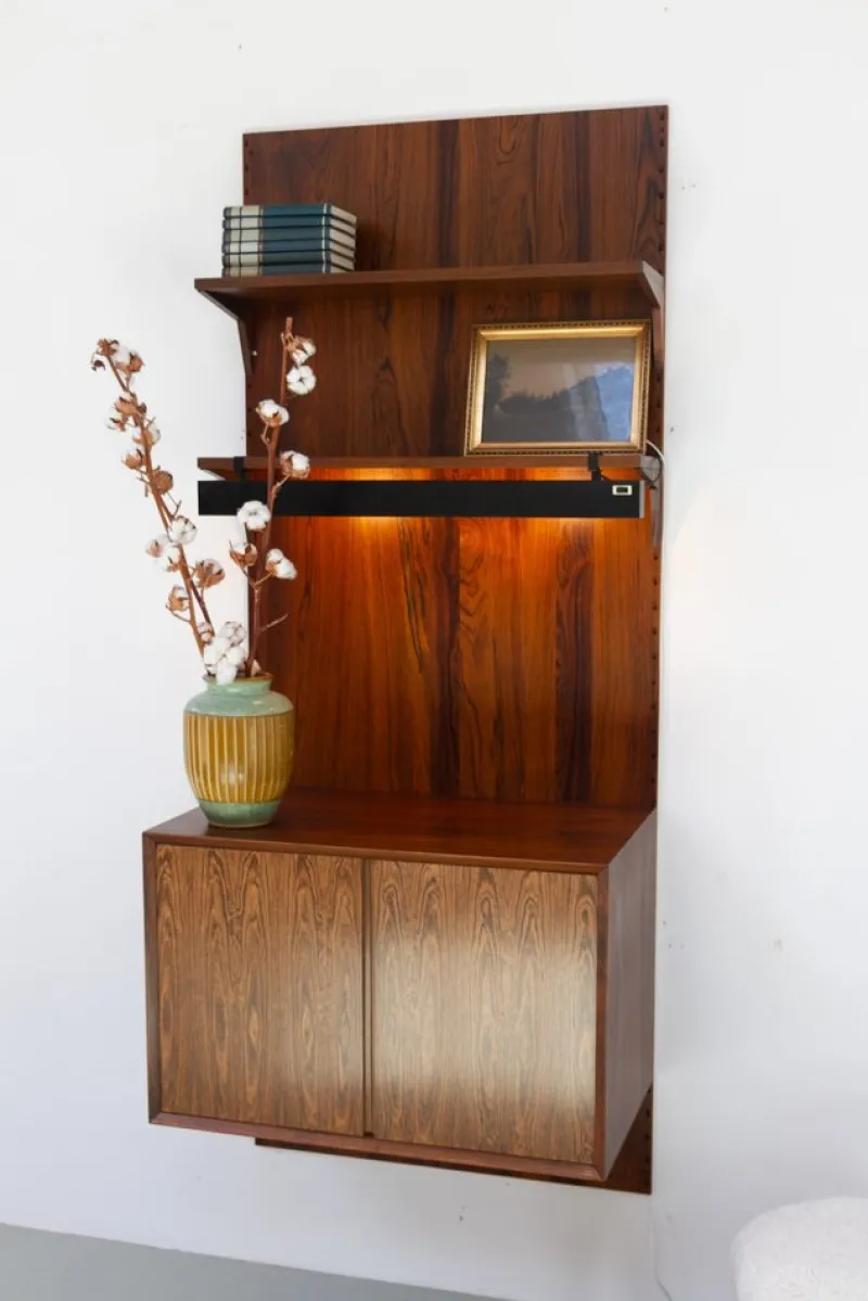 Pamono Danish Shelf Lamp by Poul Cadovius for Cado, 1960s> Wall Lights & Sconces