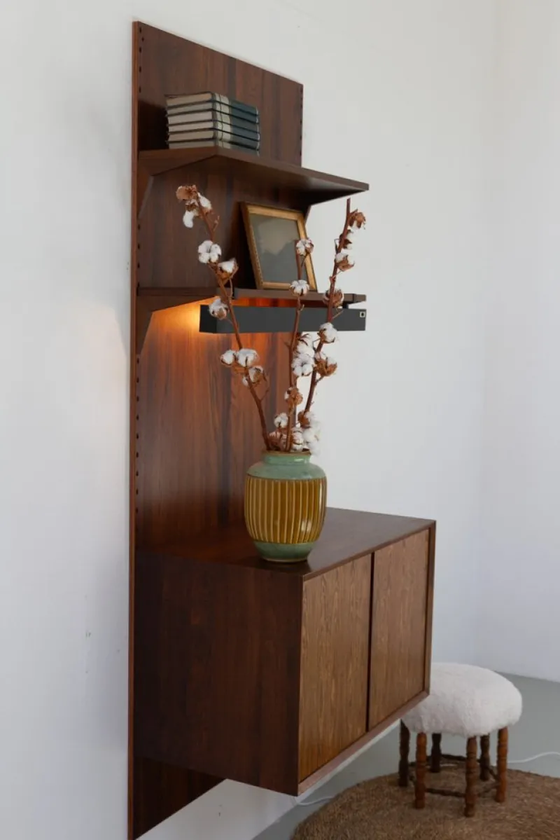 Pamono Danish Shelf Lamp by Poul Cadovius for Cado, 1960s> Wall Lights & Sconces