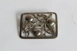 Pamono Danish Silver Brooch by Svend Weihrauch for Frantz Hingelberg, 1930s> Brooches