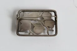 Pamono Danish Silver Brooch by Svend Weihrauch for Frantz Hingelberg, 1930s><noscript><img width=