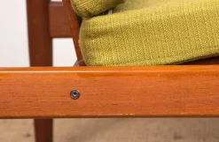 Pamono Danish Teak and Fabric Lounge Chair by Børge Jensen & Sønner for Bernstorffsminde Møbelfabrik A/S, 1960s><noscript><img width=