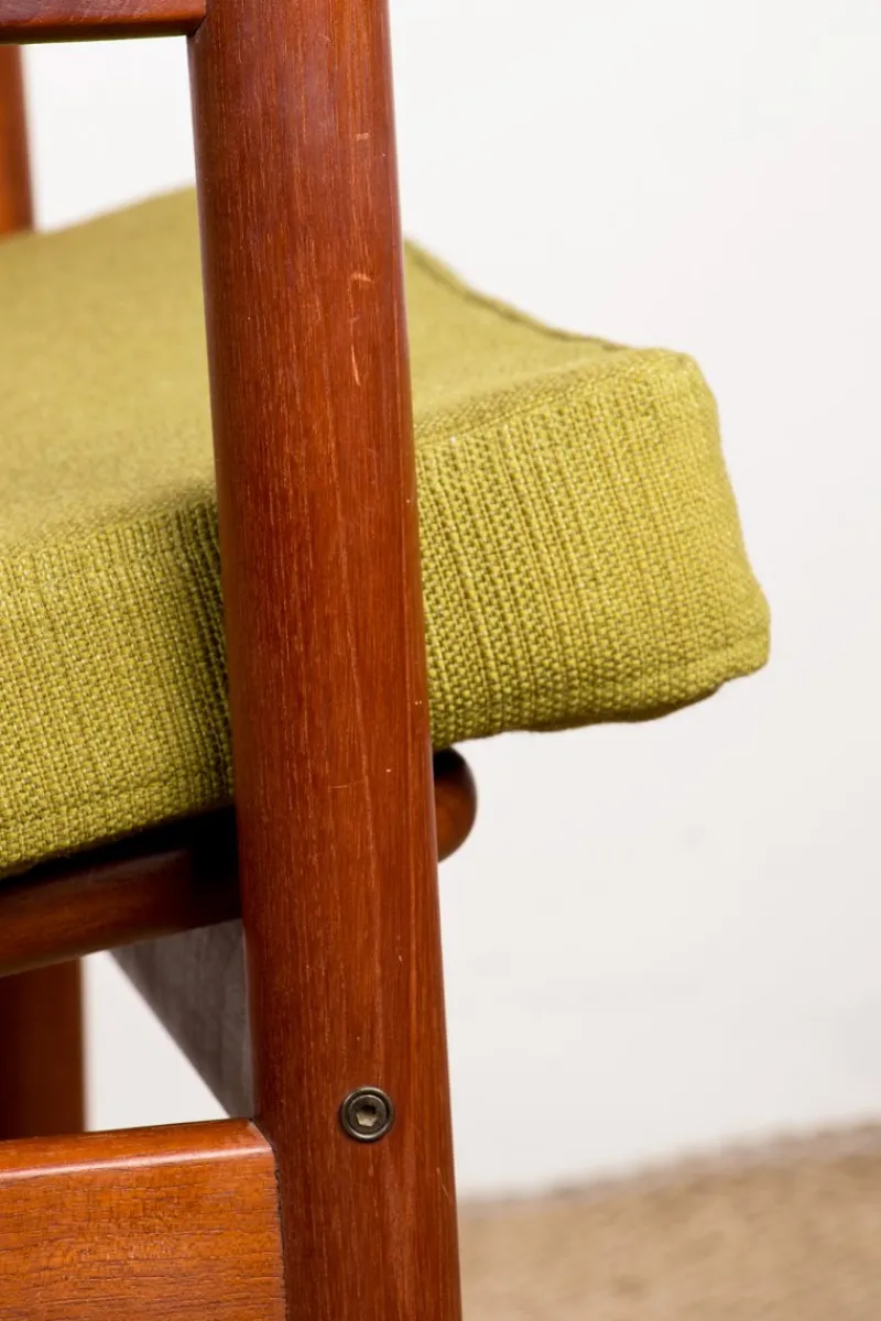 Pamono Danish Teak and Fabric Lounge Chair by Børge Jensen & Sønner for Bernstorffsminde Møbelfabrik A/S, 1960s> Lounge Chairs & Armchairs