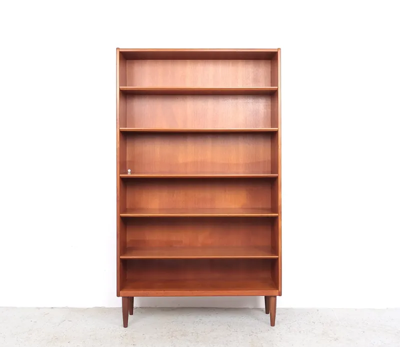 Pamono Danish Teak Bookcase with Adjustable Shelves, 1960s