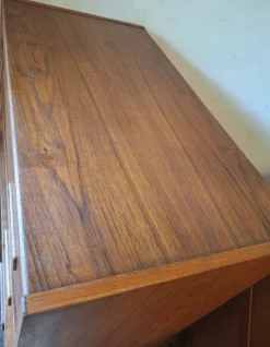 Pamono Danish Teak Chest of Drawers from Borge Dam, 1960s><noscript><img width=