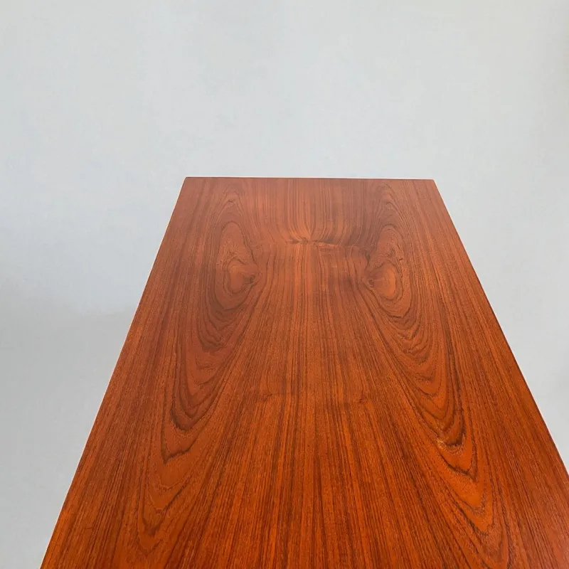 Online Pamono Danish Teak Desk with Fold-out Top and Bookshelves, 1960s