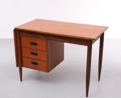 Pamono Danish Teak Drop Leaf Writing Desk by Arne Vodder, 1960s><noscript><img width=