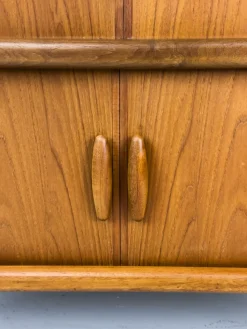 Pamono Danish Teak Hi-Fi Sideboard with Tambour Doors from Dyrlund, 1970s><noscript><img width=