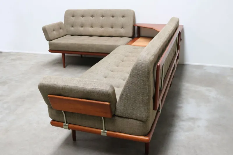 Discount Pamono Danish Teak Minerva Sofa Set by Peter Hvidt & Orla Molgaard Nielsen for France & Søn / France & Daverkosen, 1950s, Set of 4