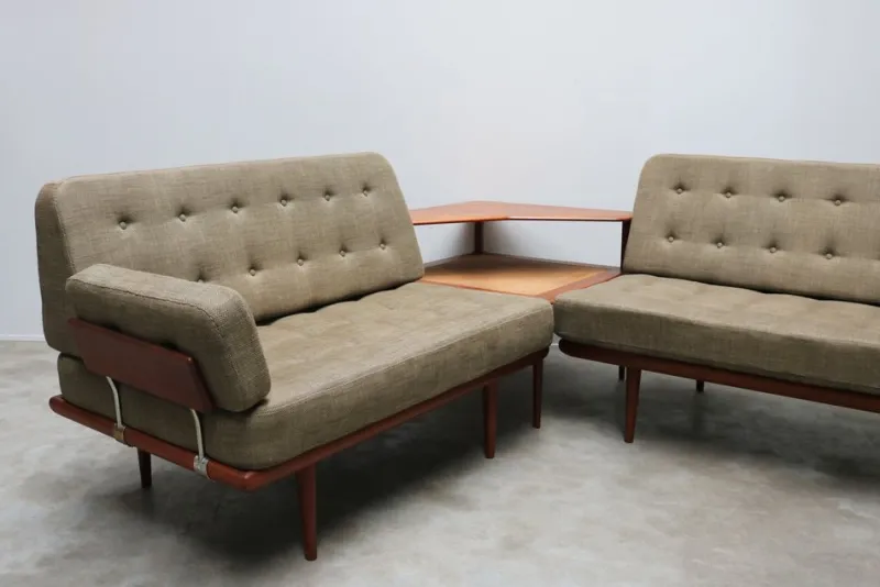 Discount Pamono Danish Teak Minerva Sofa Set by Peter Hvidt & Orla Molgaard Nielsen for France & Søn / France & Daverkosen, 1950s, Set of 4