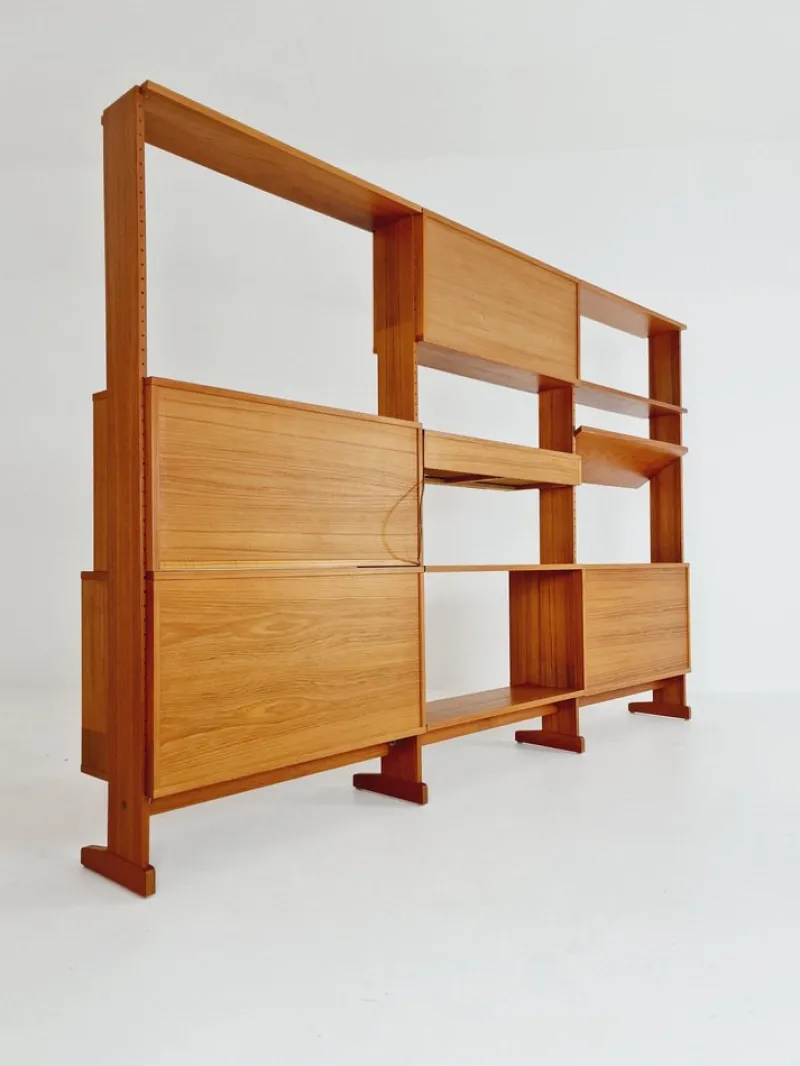 Pamono Danish Teak Room Divider from L CHR Larsen & Søn, 1960s> Room Dividers & Screens