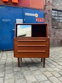 Online Pamono Danish Teak Secretaire with Mirror