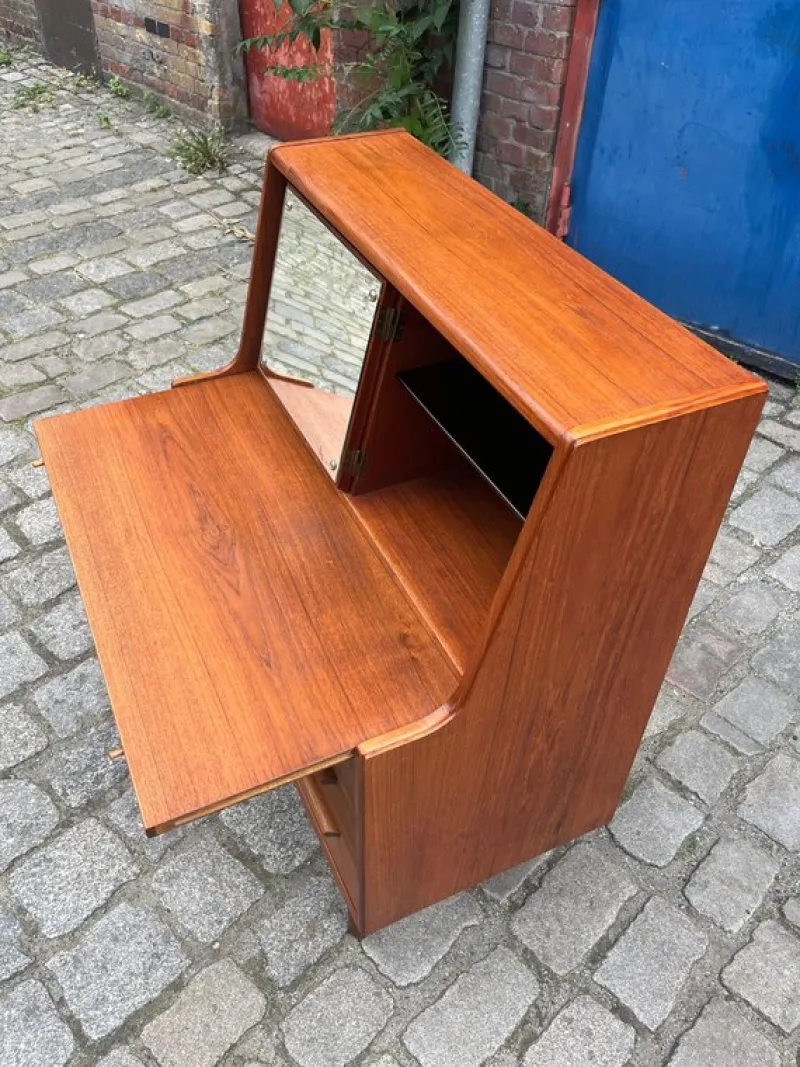Online Pamono Danish Teak Secretaire with Mirror