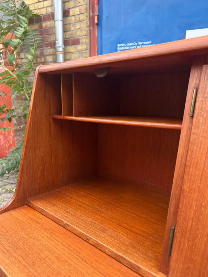 Online Pamono Danish Teak Secretaire with Mirror