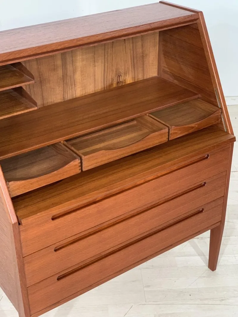 Pamono Danish Teak Secretary by Kai Kristiansen> Secretaires