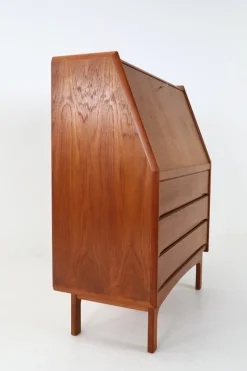 Pamono Danish Teak Secretary from Bernhard Pedersen & Søn, 1960s><noscript><img width=