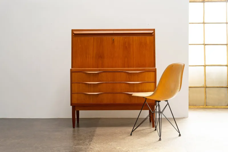 Discount Pamono Danish Teak Sekretär by Erling Torvits for Klim Møbelfabrik, 1960s
