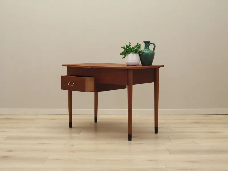 Pamono Danish Teak Sewing Table, 1960s> Worktables & Workbenches
