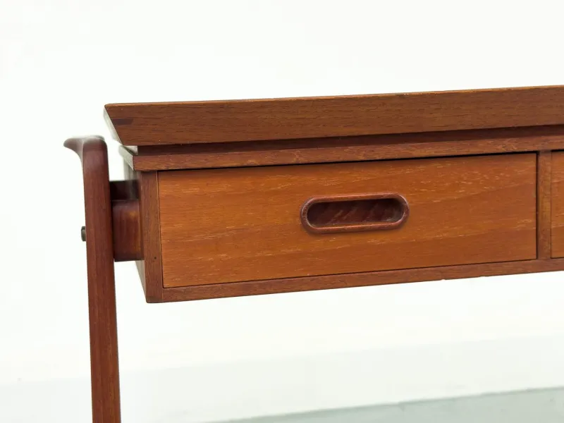 Pamono Danish Teak Side Table with Drawers, 1960s> Coffee & Side Tables