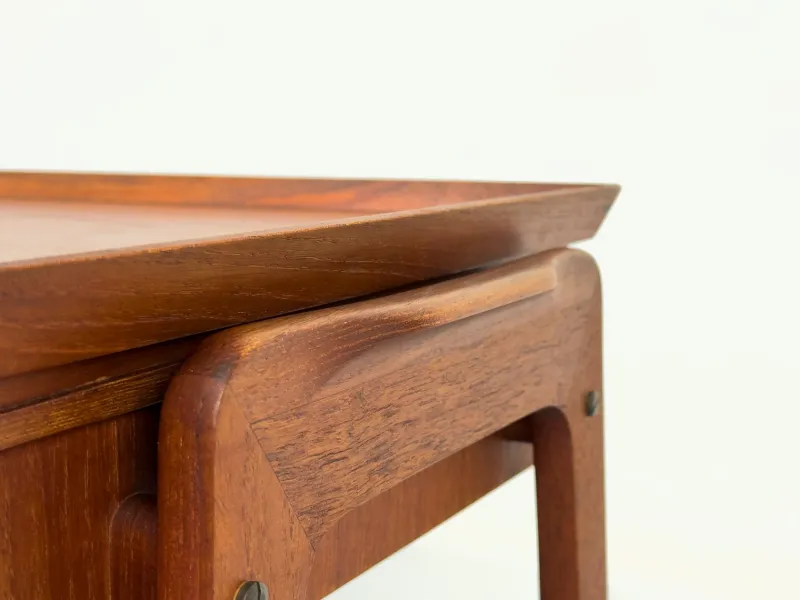 Pamono Danish Teak Side Table with Drawers, 1960s> Coffee & Side Tables