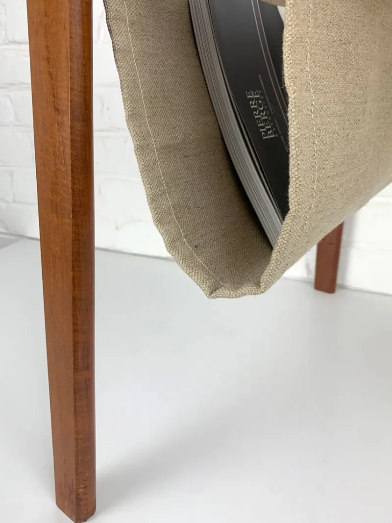 Pamono Danish Teak Side Table with Magazine Holder, 1960s> Magazine Racks