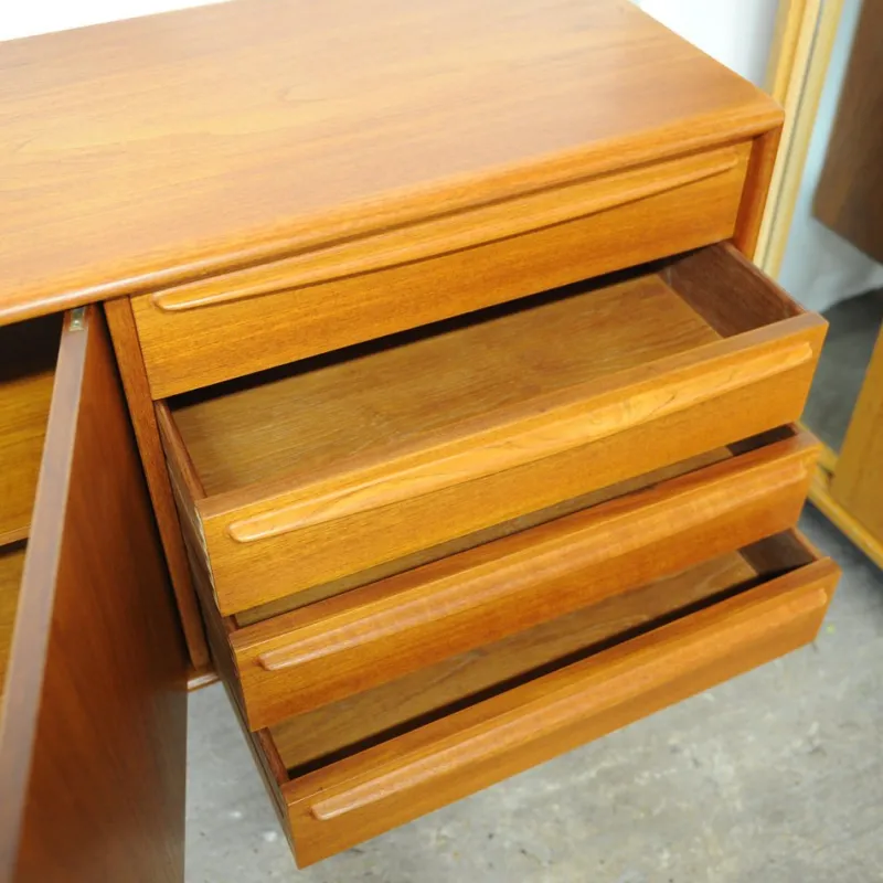 Pamono Danish Teak Sideboard with Bar Section attributed to Bernhard Pedersen & Søn, 1960s> Sideboards & Buffets