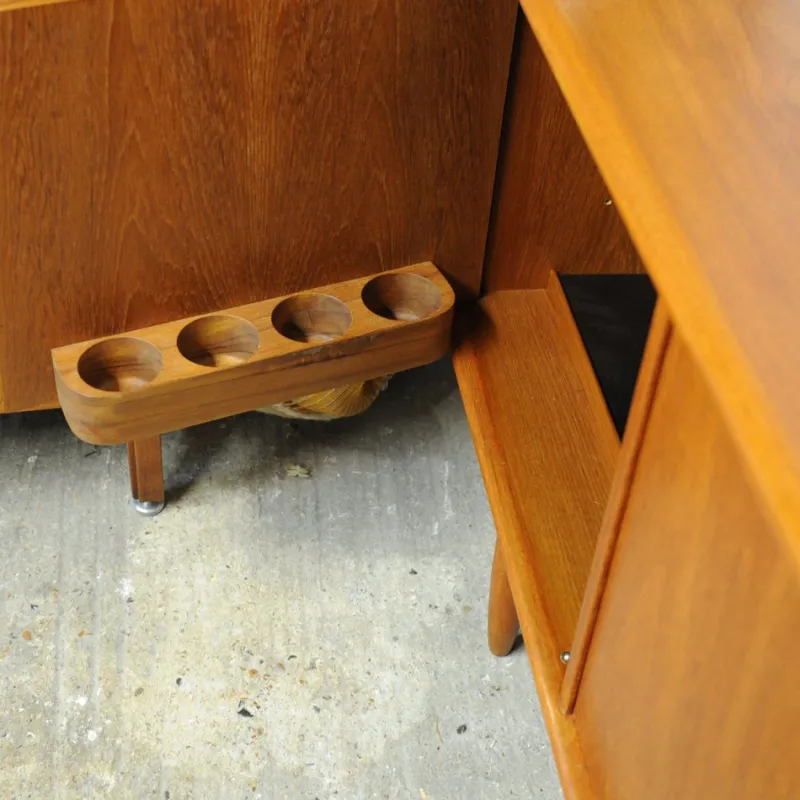 Pamono Danish Teak Sideboard with Bar Section attributed to Bernhard Pedersen & Søn, 1960s> Sideboards & Buffets