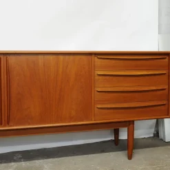 Pamono Danish Teak Sideboard with Bar Section attributed to Bernhard Pedersen & Søn, 1960s><noscript><img width=