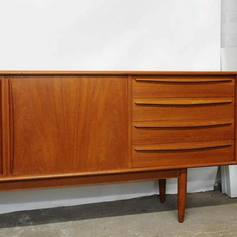 Pamono Danish Teak Sideboard with Bar Section attributed to Bernhard Pedersen & Søn, 1960s> Sideboards & Buffets