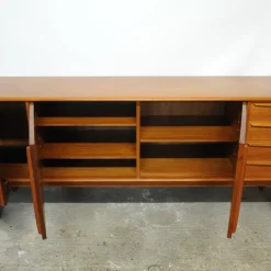 Pamono Danish Teak Sideboard with Bar Section attributed to Bernhard Pedersen & Søn, 1960s><noscript><img width=