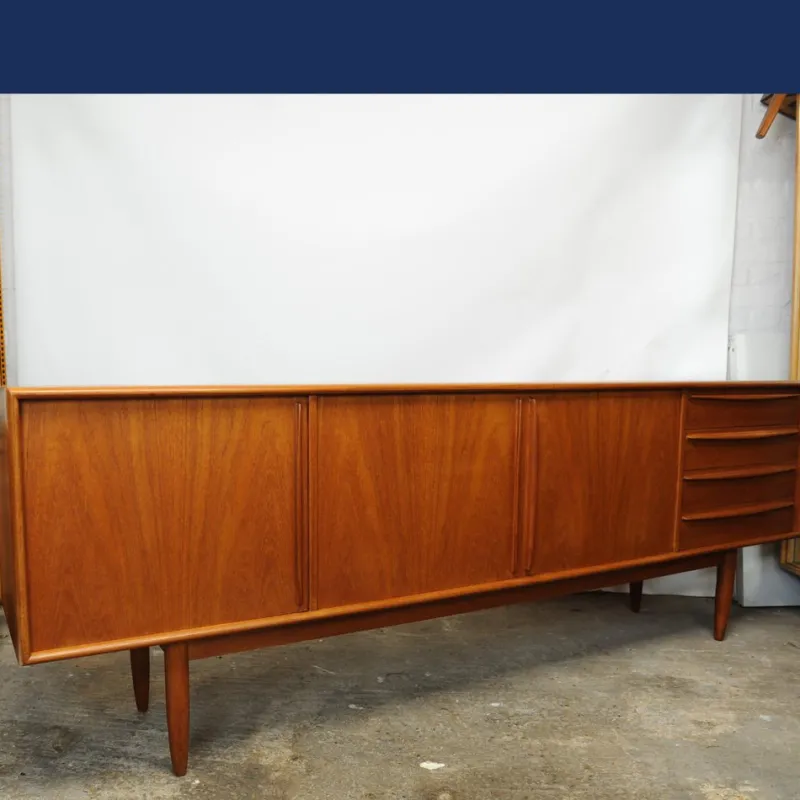 Pamono Danish Teak Sideboard with Bar Section attributed to Bernhard Pedersen & Søn, 1960s> Sideboards & Buffets