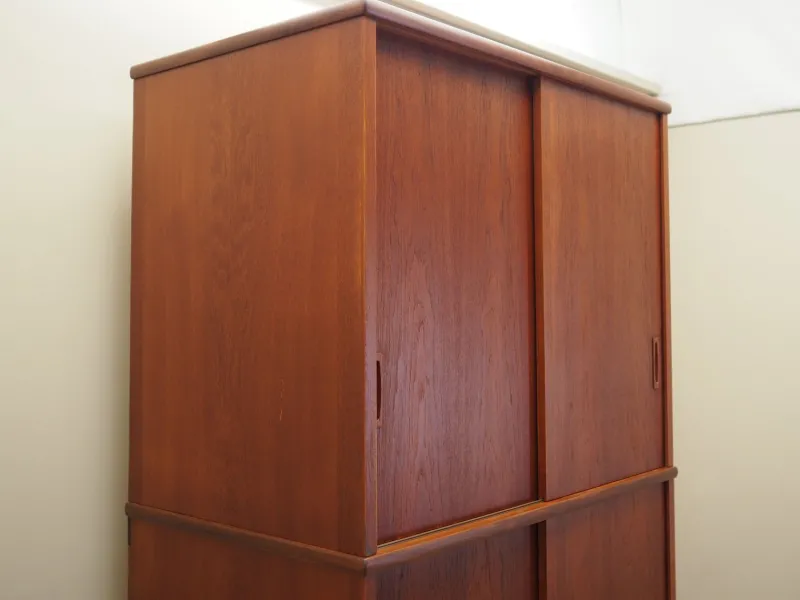 Discount Pamono Danish Teak Wardrobe, Denmark, 1970s