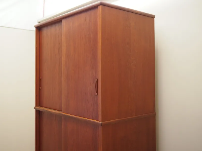 Discount Pamono Danish Teak Wardrobe, Denmark, 1970s