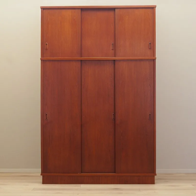 Outlet Pamono Danish Teak Wardrobe, 1970s