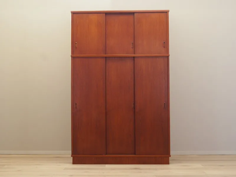 Outlet Pamono Danish Teak Wardrobe, 1970s