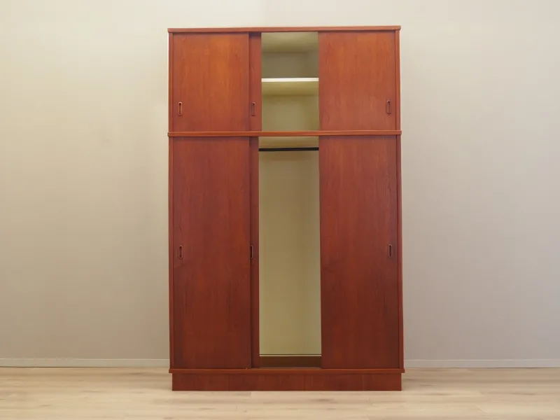 Outlet Pamono Danish Teak Wardrobe, 1970s