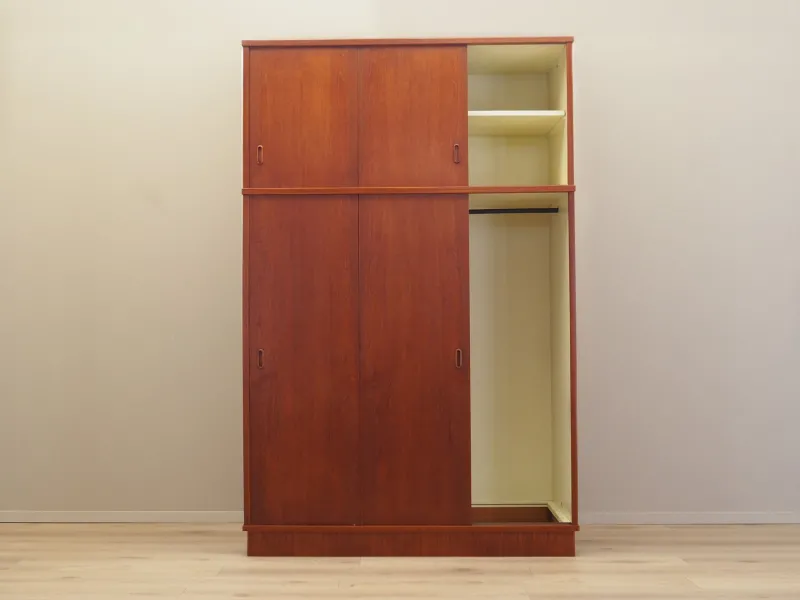 Outlet Pamono Danish Teak Wardrobe, 1970s
