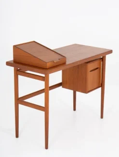 Pamono Danish Vanity Table or Desk in Teak by Kurt Østervig, Denmark><noscript><img width=